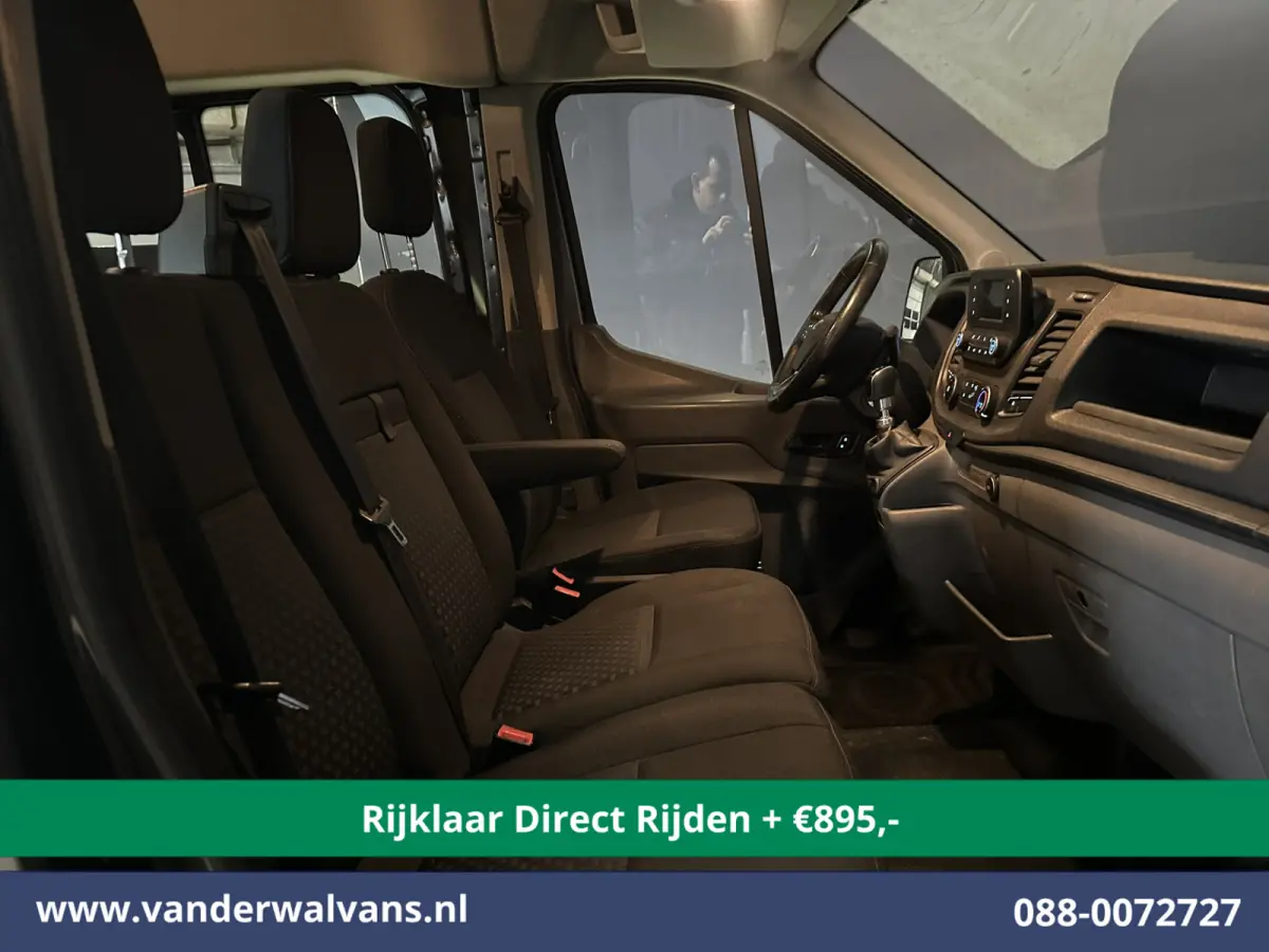 2.0 TDCI 185pk L4H3 Dubbele Cabine Euro6 *Rijklaar Direct Rijden* Airco | 6-Zits | Camera | Cruisecontrol Parkeersensoren, 2800kg trekvermogen