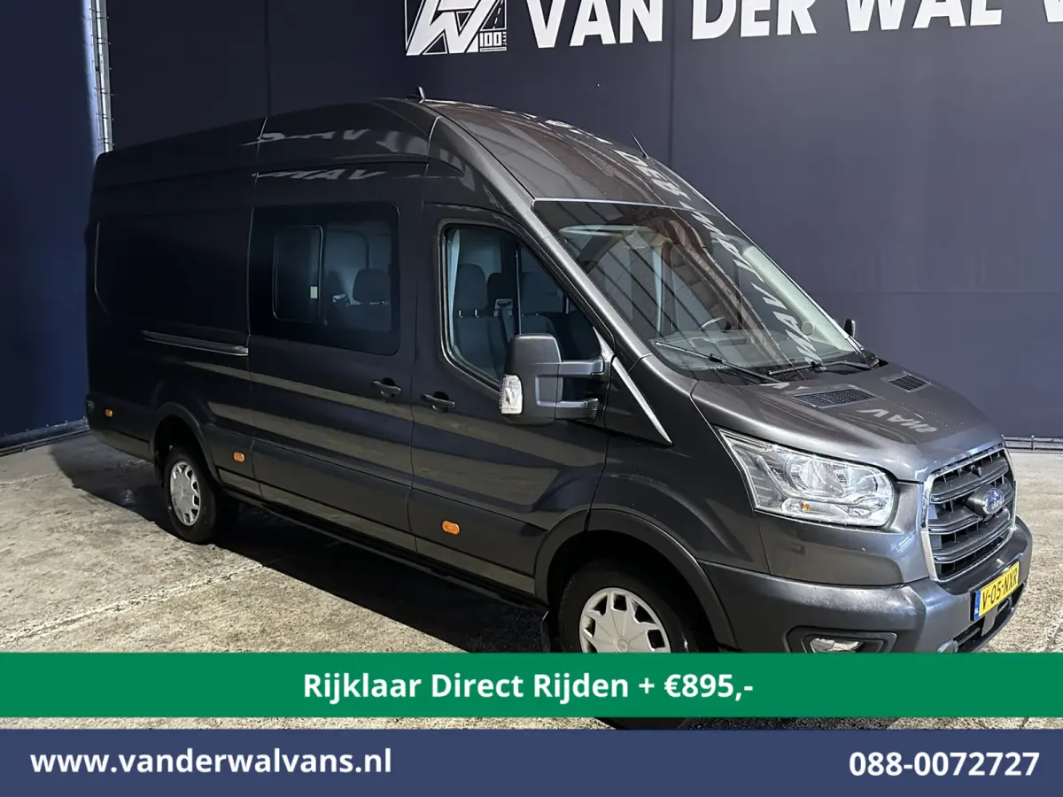 2.0 TDCI 185pk L4H3 Dubbele Cabine Euro6 *Rijklaar Direct Rijden* Airco | 6-Zits | Camera | Cruisecontrol Parkeersensoren, 2800kg trekvermogen