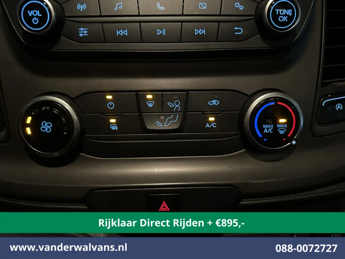 2.0 TDCI 185pk L4H3 Dubbele Cabine Euro6 *Rijklaar Direct Rijden* Airco | 6-Zits | Camera | Cruisecontrol Parkeersensoren, 2800kg trekvermogen