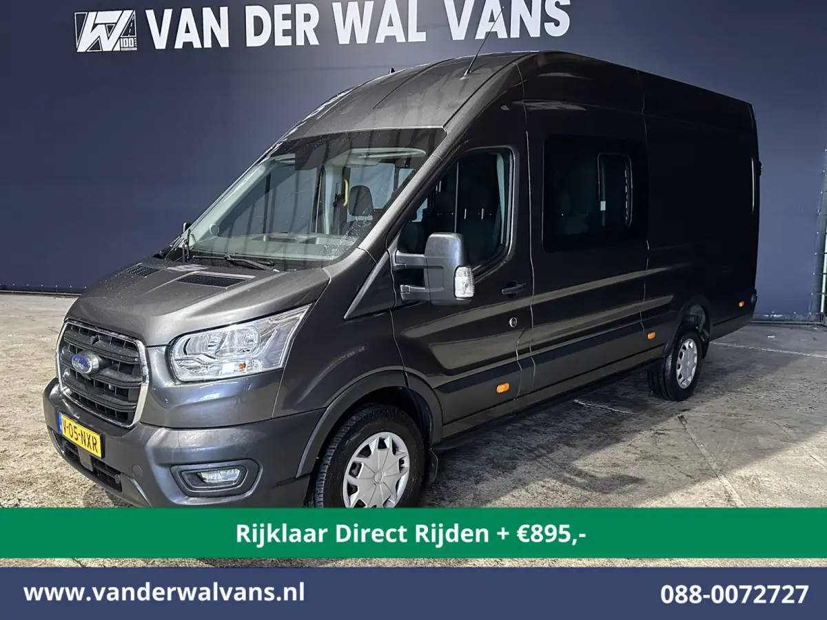 2.0 TDCI 185pk L4H3 Dubbele Cabine Euro6 *Rijklaar Direct Rijden* Airco | 6-Zits | Camera | Cruisecontrol Parkeersensoren, 2800kg trekvermogen