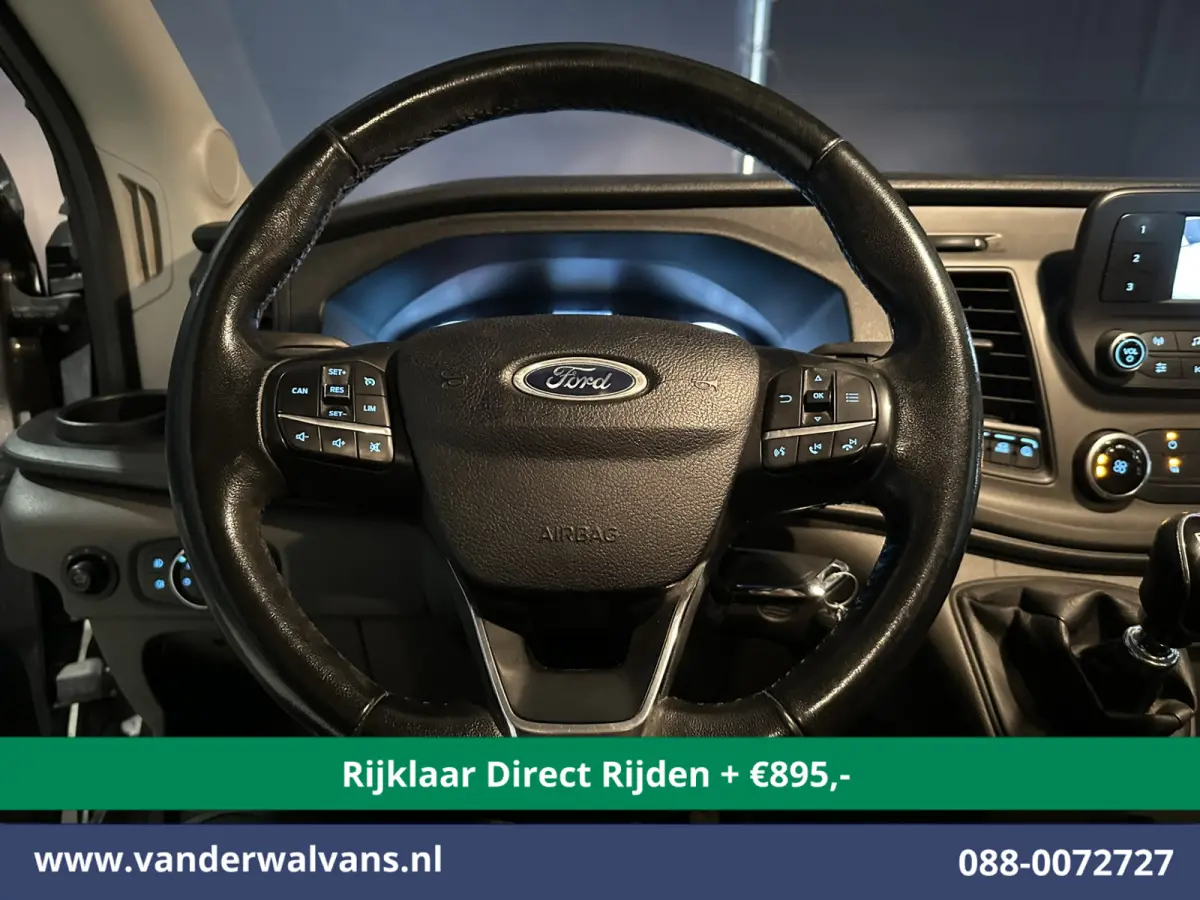 2.0 TDCI 185pk L4H3 Dubbele Cabine Euro6 *Rijklaar Direct Rijden* Airco | 6-Zits | Camera | Cruisecontrol Parkeersensoren, 2800kg trekvermogen