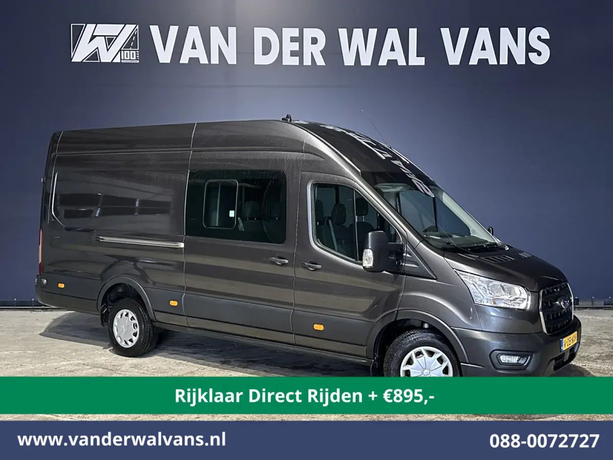 2.0 TDCI 185pk L4H3 Dubbele Cabine Euro6 *Rijklaar Direct Rijden* Airco | 6-Zits | Camera | Cruisecontrol Parkeersensoren, 2800kg trekvermogen