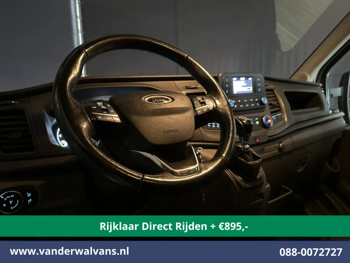 2.0 TDCI 185pk L4H3 Dubbele Cabine Euro6 *Rijklaar Direct Rijden* Airco | 6-Zits | Camera | Cruisecontrol Parkeersensoren, 2800kg trekvermogen