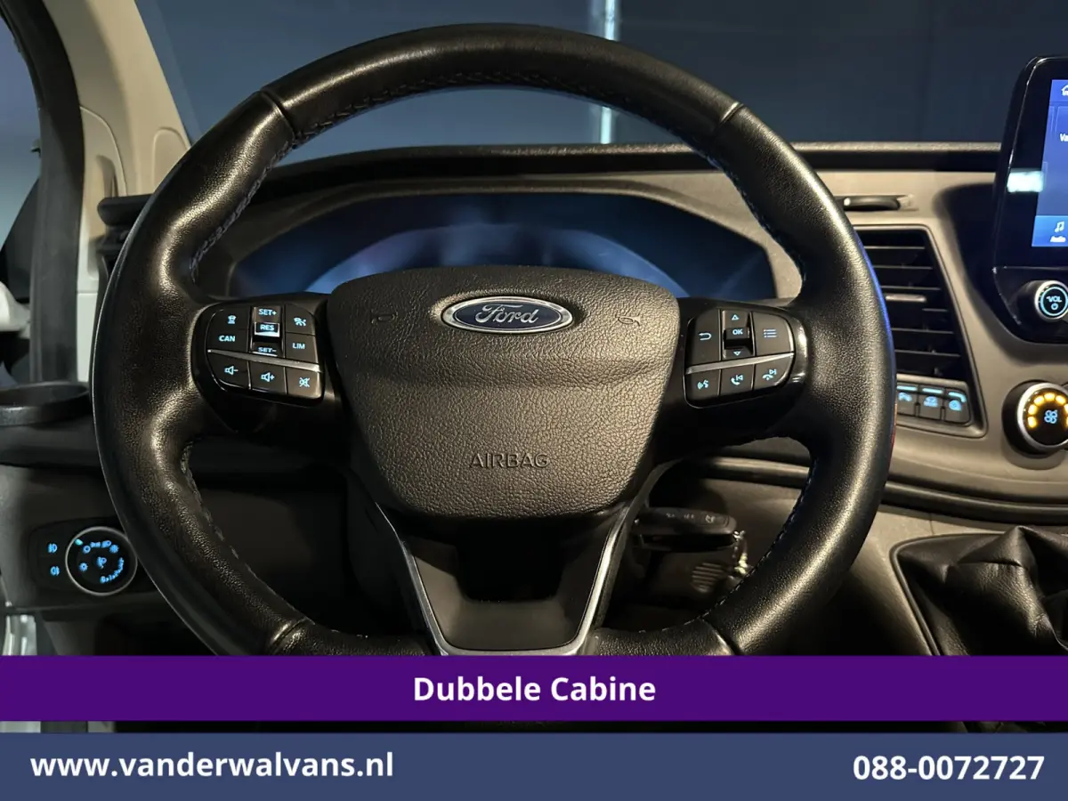 2.0 TDCI 130pk L2H1 Dubbele Cabine Euro6 Airco | 6-Zits | Camera | Navigatie | LED | Apple Carplay Android Auto, Cruisecontrol, Stoelverwarming, Verwarmde voorruit, Parkeersensoren, Achterkl