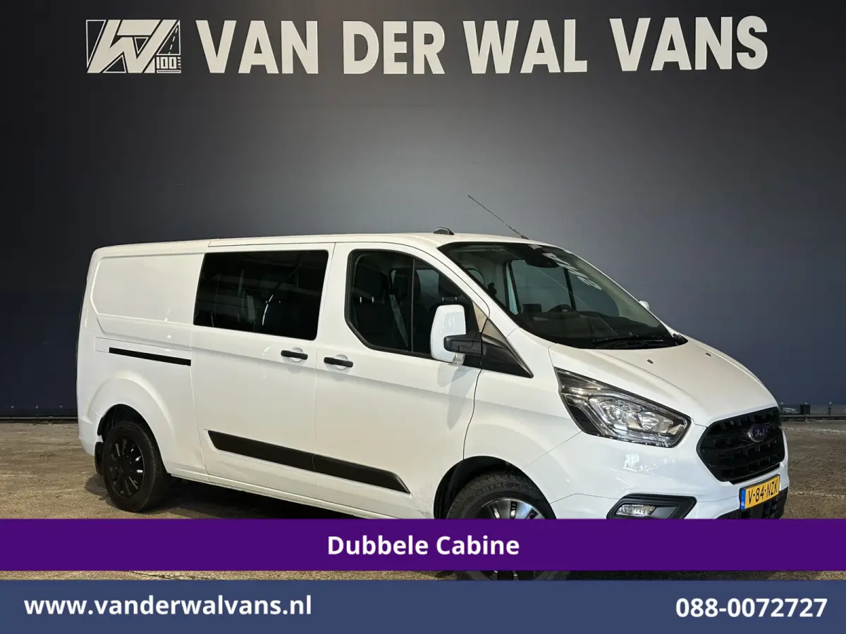 2.0 TDCI 130pk L2H1 Dubbele Cabine Euro6 Airco | 6-Zits | Camera | Navigatie | LED | Apple Carplay Android Auto, Cruisecontrol, Stoelverwarming, Verwarmde voorruit, Parkeersensoren, Achterkl
