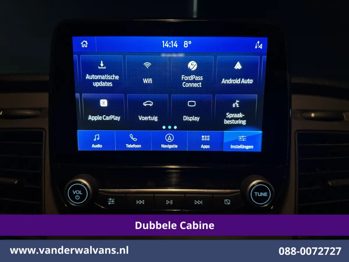 2.0 TDCI 130pk L2H1 Dubbele Cabine Euro6 Airco | 6-Zits | Camera | Navigatie | LED | Apple Carplay Android Auto, Cruisecontrol, Stoelverwarming, Verwarmde voorruit, Parkeersensoren, Achterkl