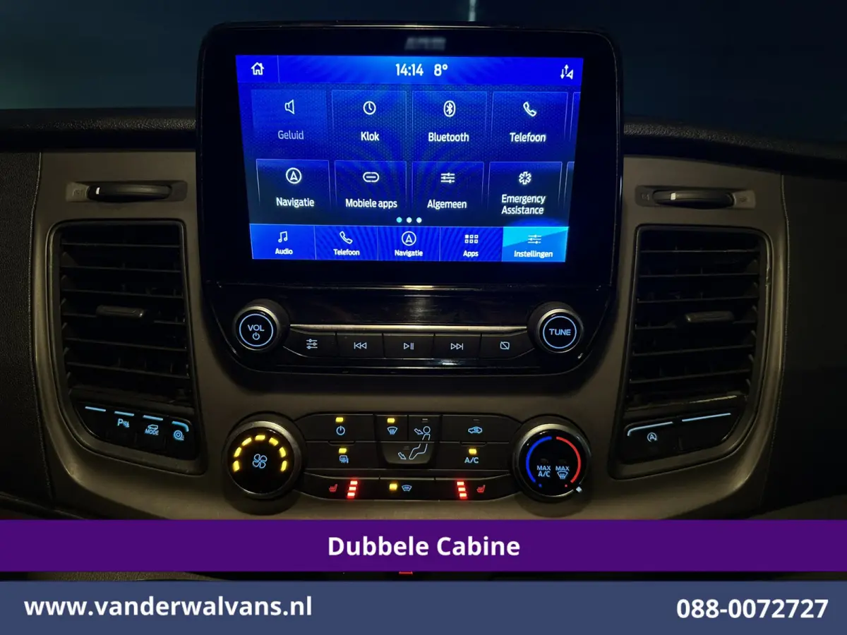 2.0 TDCI 130pk L2H1 Dubbele Cabine Euro6 Airco | 6-Zits | Camera | Navigatie | LED | Apple Carplay Android Auto, Cruisecontrol, Stoelverwarming, Verwarmde voorruit, Parkeersensoren, Achterkl