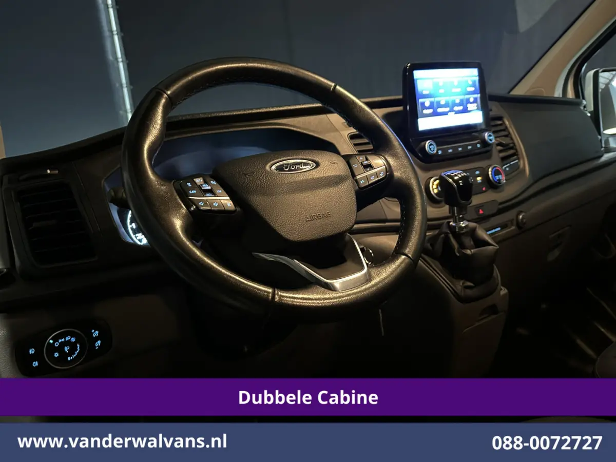 2.0 TDCI 130pk L2H1 Dubbele Cabine Euro6 Airco | 6-Zits | Camera | Navigatie | LED | Apple Carplay Android Auto, Cruisecontrol, Stoelverwarming, Verwarmde voorruit, Parkeersensoren, Achterkl