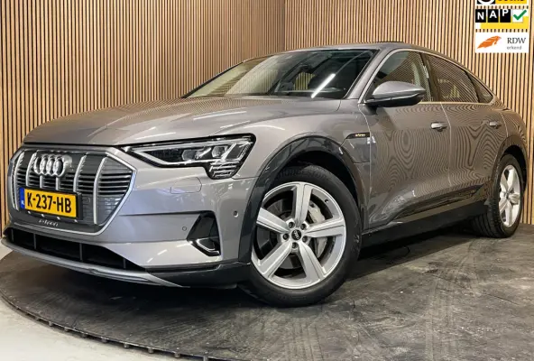 55 Quattro Business Plus 95 kWh|90%SOH|GROTE ACCU|PANO|LEDER|ACC|MEMORY|CAMERA|CARLAY/ANDROID|STOELVER|NAP|