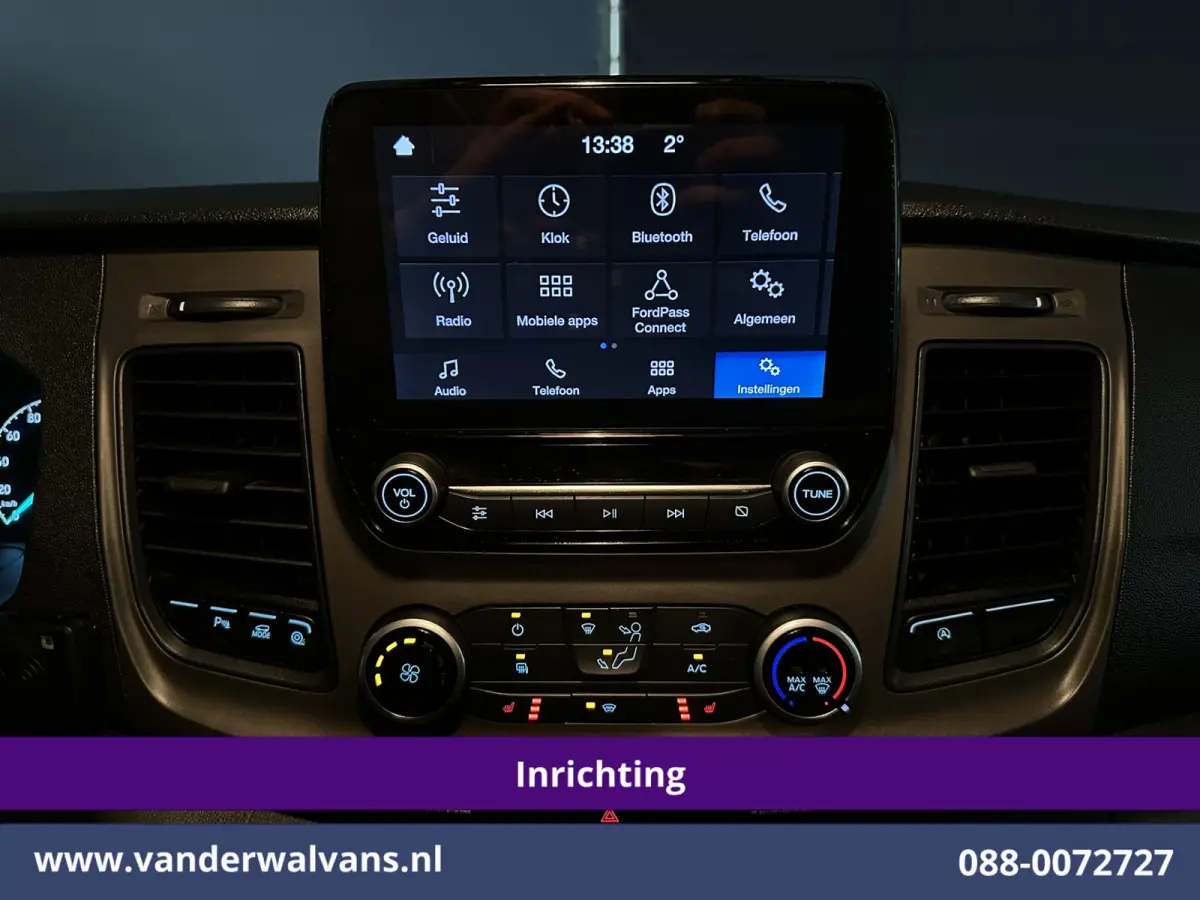 2.0 TDCI L1H1 Inrichting Euro6 Airco | 2500kg Trekhaak | Camera | Omvormer | LED | Cruisecontrol | Android Auto Stoelverwarming, Verwarmde voorruit, Parkeersensoren, Bijrijdersbank