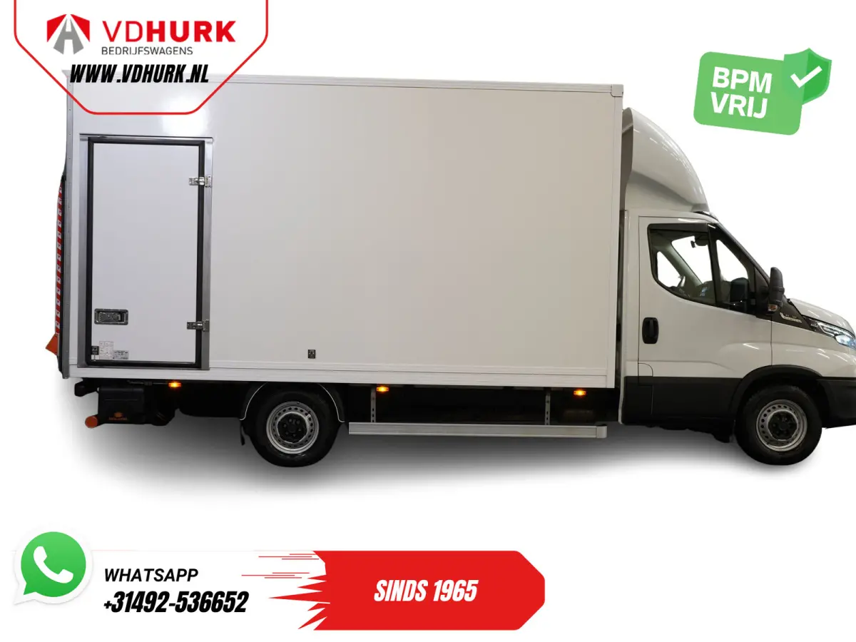 (Iveco Daily) 35S18HV 3.0 Aut. ZF BPM VRIJ! Bakwagen Laadklep/ LED/ Spoiler/ Gev.stoel/ Adapt.Cruise/ Navi/ Carplay/ Climate/ 440x210x230