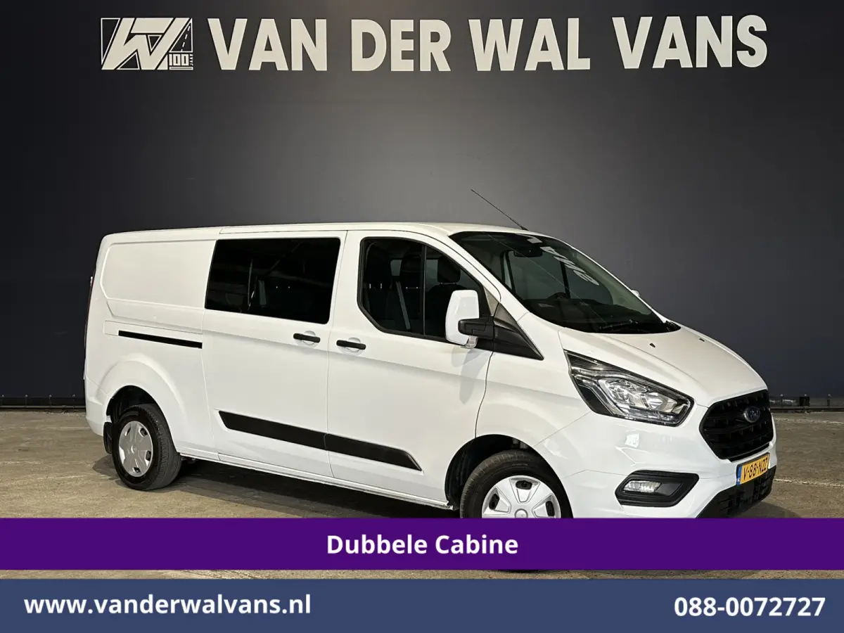 2.0 TDCI 131pk L2H1 Dubbele Cabine Euro6 Airco | 6-Zits | LED | Cruisecontrol | 2800kg trekhaak Parkeersensoren, Stoelverwarming