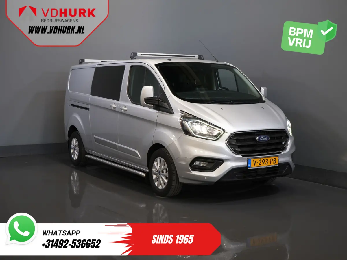 2.0 TDCI 130 pk Aut. L2 Limited DC Dubbel Cabine 2xSchuifdeur/ Stoelverw./ Carplay/ Cruise/ PDC/ Camera/ Navi/ Trekhaak/ Alarm III