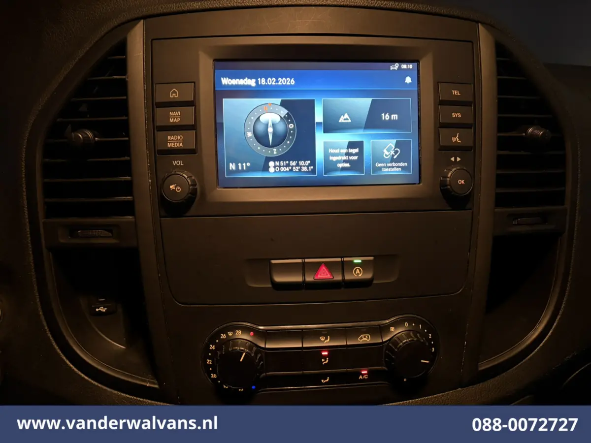 110 CDI L1H1 Euro6 Airco | Camera | Apple Carplay | Android Auto | Bijrijdersbank Achterklep