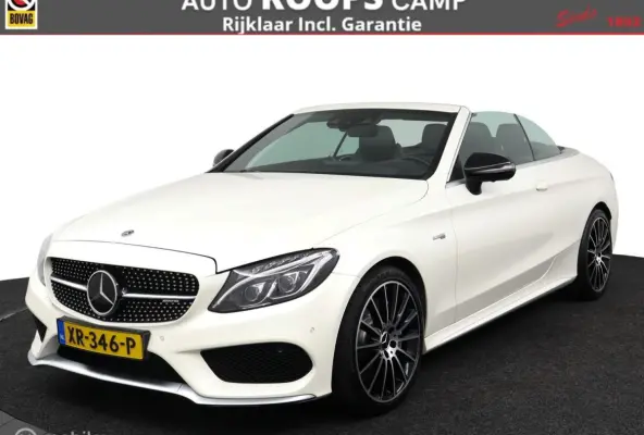AMG 43 4MATIC 367Pk Aut-9 | full-option | Zwart-leder | Stoelverw./koeling | Sportuitlaat | parelmoer wit metallic |Carbon inleg |elec. stoelen met geheugen| Burmester Audio | DEALER-STAAT