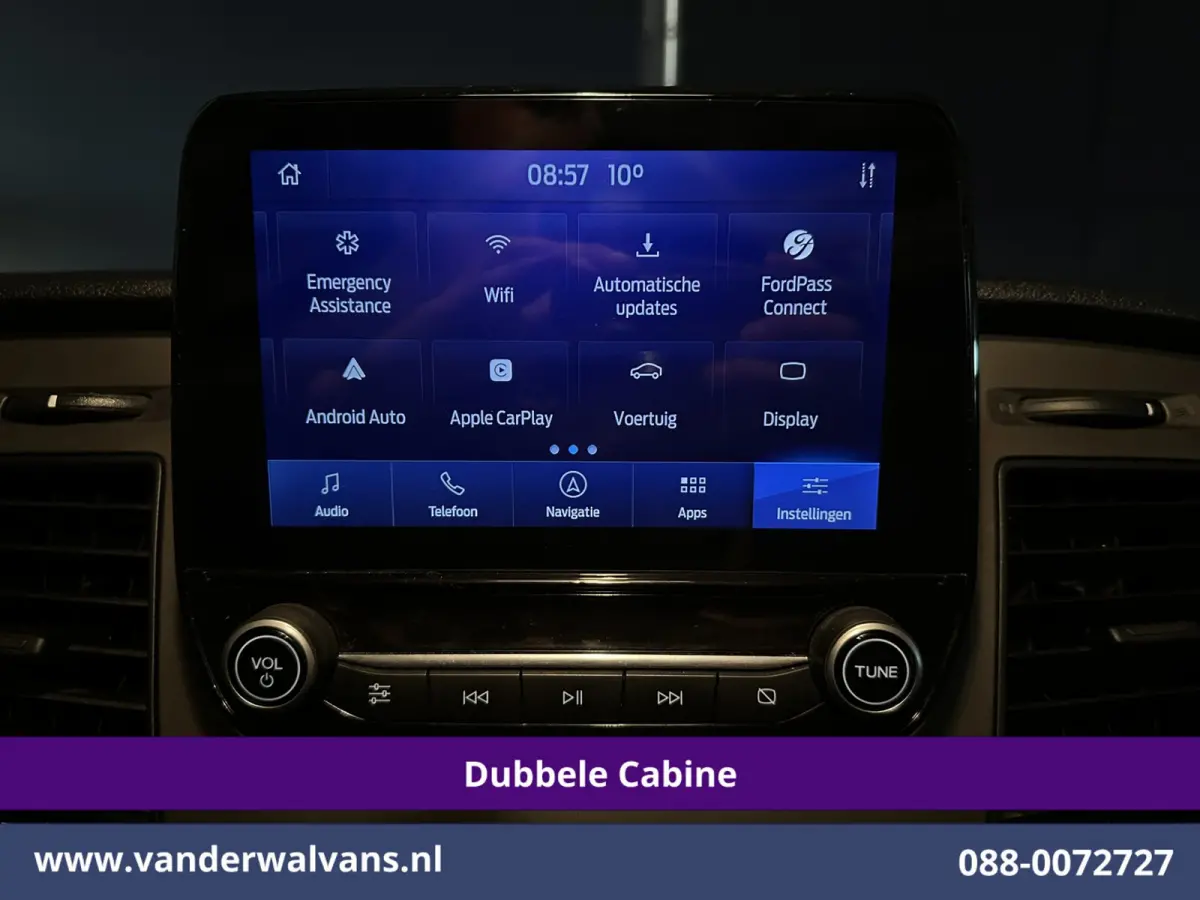 2.0 TDCI 131pk L2H1 Dubbele Cabine Euro6 Airco | 6-Zits | Navigatie | LED | Apple Carplay | Cruisecontrol Android Auto, Parkeersensoren, Achterklep, 2800kg trekvermogen