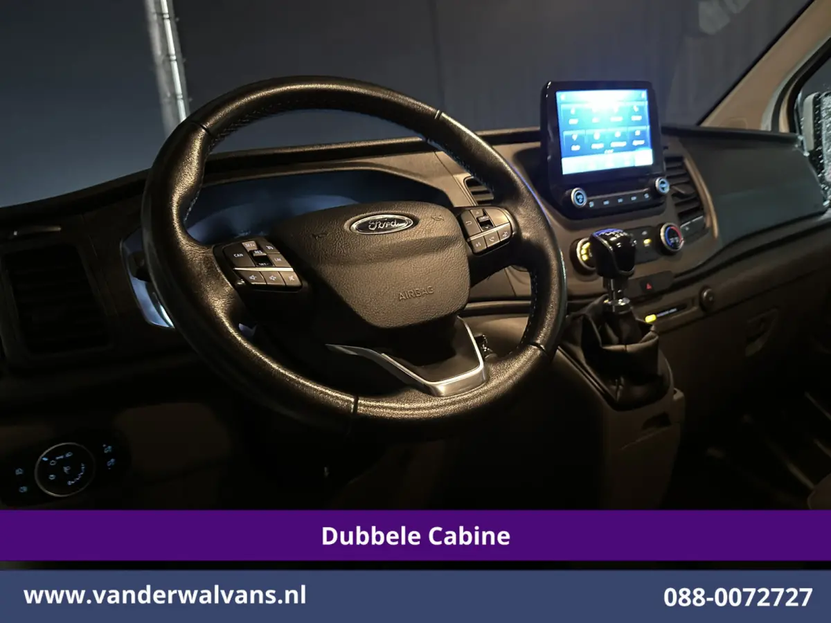 2.0 TDCI 131pk L2H1 Dubbele Cabine Euro6 Airco | 6-Zits | Navigatie | LED | Apple Carplay | Cruisecontrol Android Auto, Parkeersensoren, Achterklep, 2800kg trekvermogen