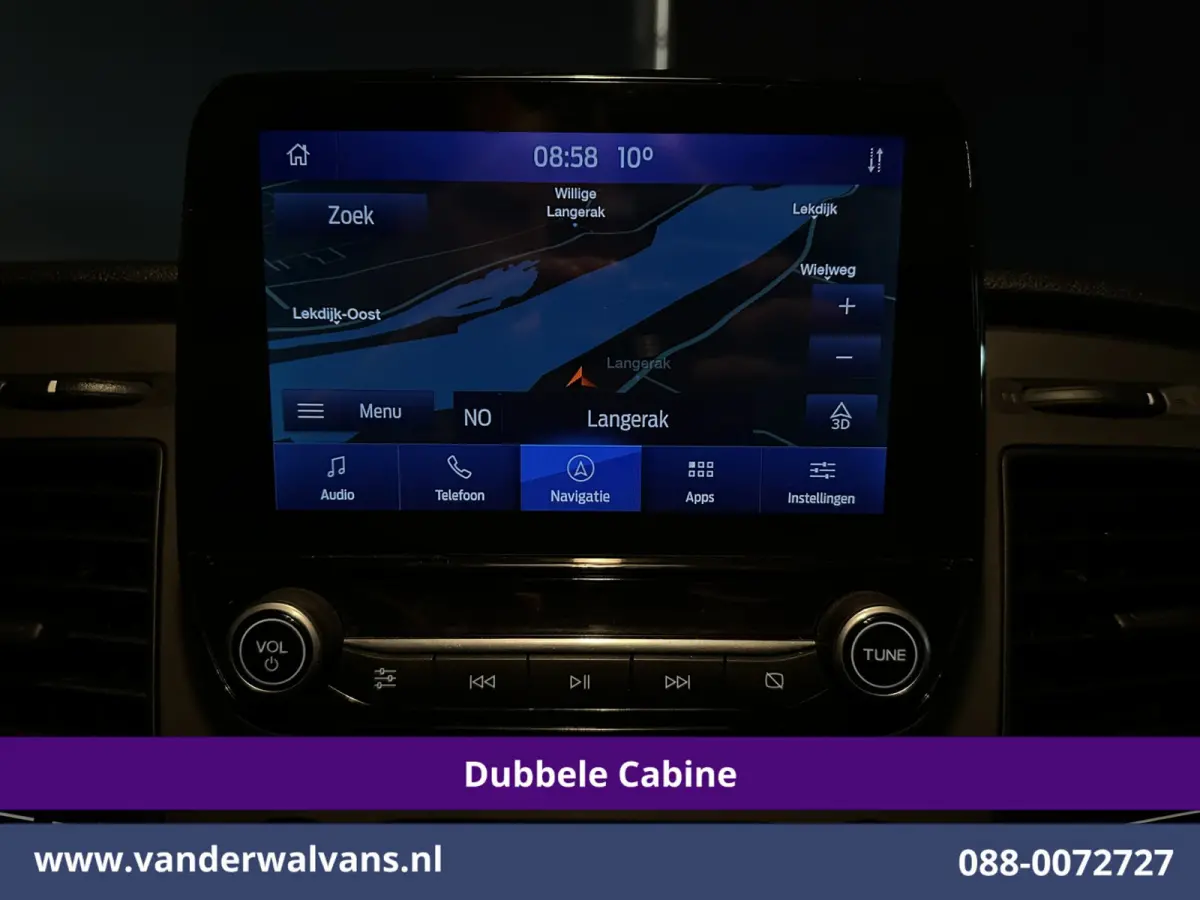 2.0 TDCI 131pk L2H1 Dubbele Cabine Euro6 Airco | 6-Zits | Navigatie | LED | Apple Carplay | Cruisecontrol Android Auto, Parkeersensoren, Achterklep, 2800kg trekvermogen