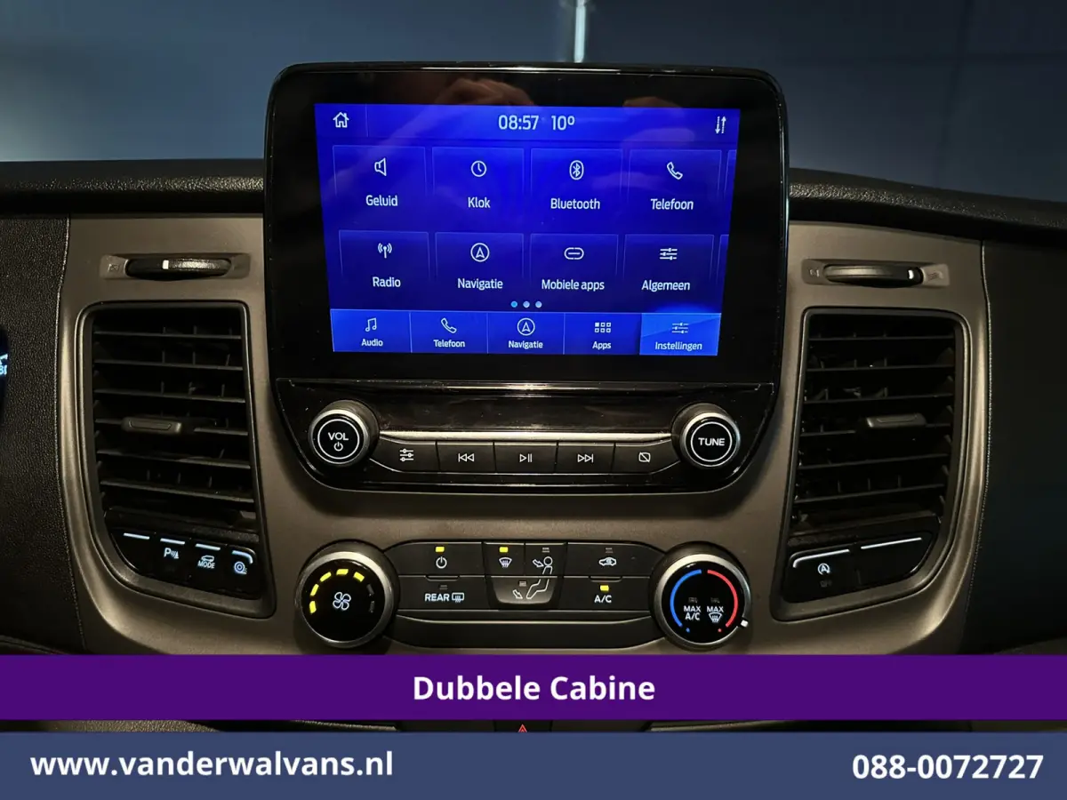 2.0 TDCI 131pk L2H1 Dubbele Cabine Euro6 Airco | 6-Zits | Navigatie | LED | Apple Carplay | Cruisecontrol Android Auto, Parkeersensoren, Achterklep, 2800kg trekvermogen