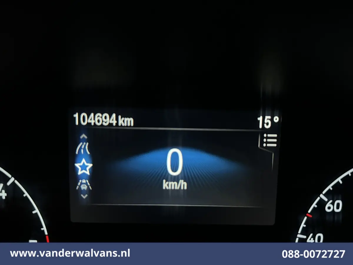 2.0 TDCI 160pk Bakwagen 1231kg laadvermogen Laadklep Euro6 Airco | Lat om lat Betimmering | Cruisecontrol Verwarmde voorruit, Bijrijdersbank