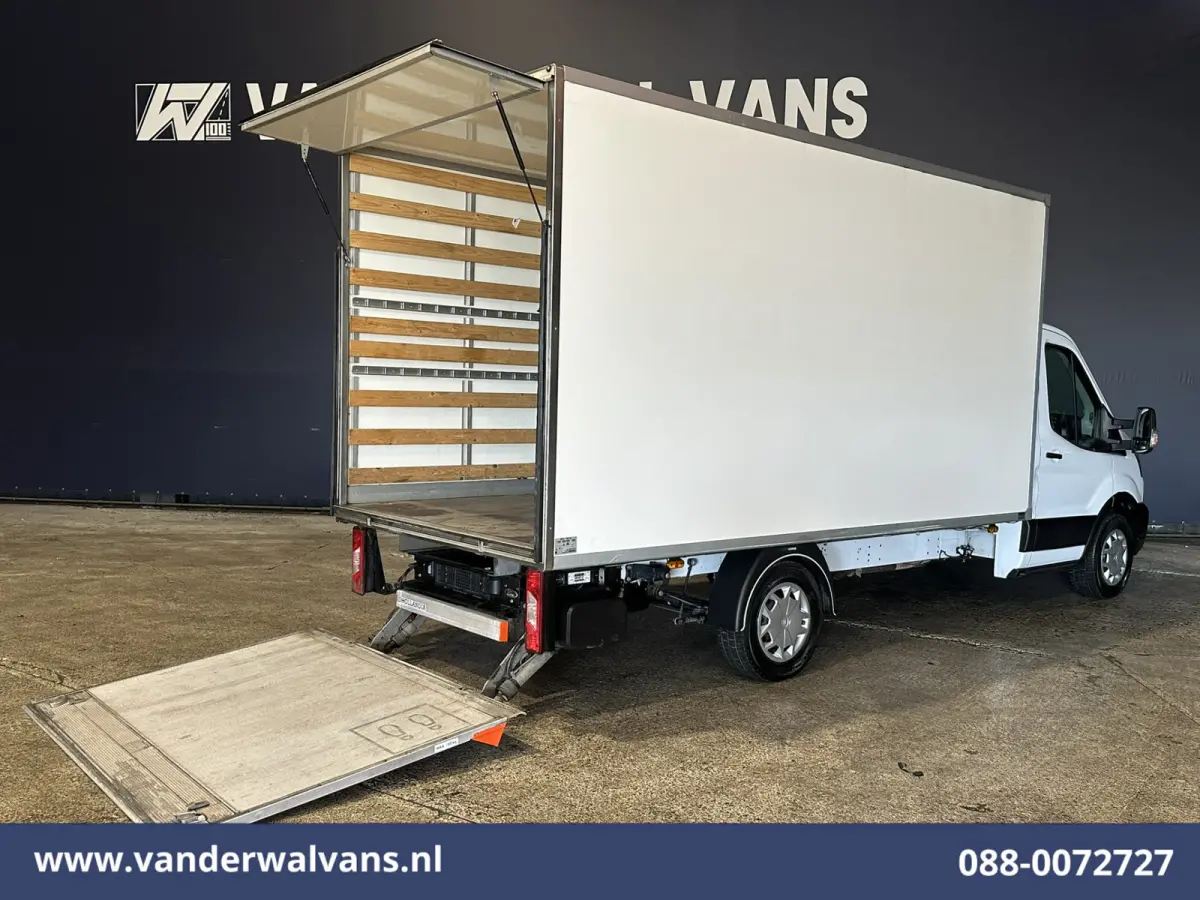 2.0 TDCI 160pk Bakwagen 1231kg laadvermogen Laadklep Euro6 Airco | Lat om lat Betimmering | Cruisecontrol Verwarmde voorruit, Bijrijdersbank