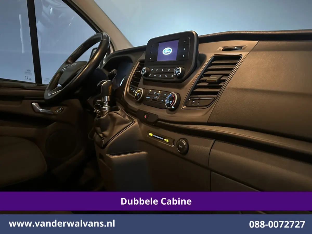 2.0 TDCI 130pk L2H1 Dubbele Cabine Euro6 inrichting | Airco | 6-Zits | LED | Cruisecontrol | Parkeersensoren Achterklep, 2800kg Trekvermogen