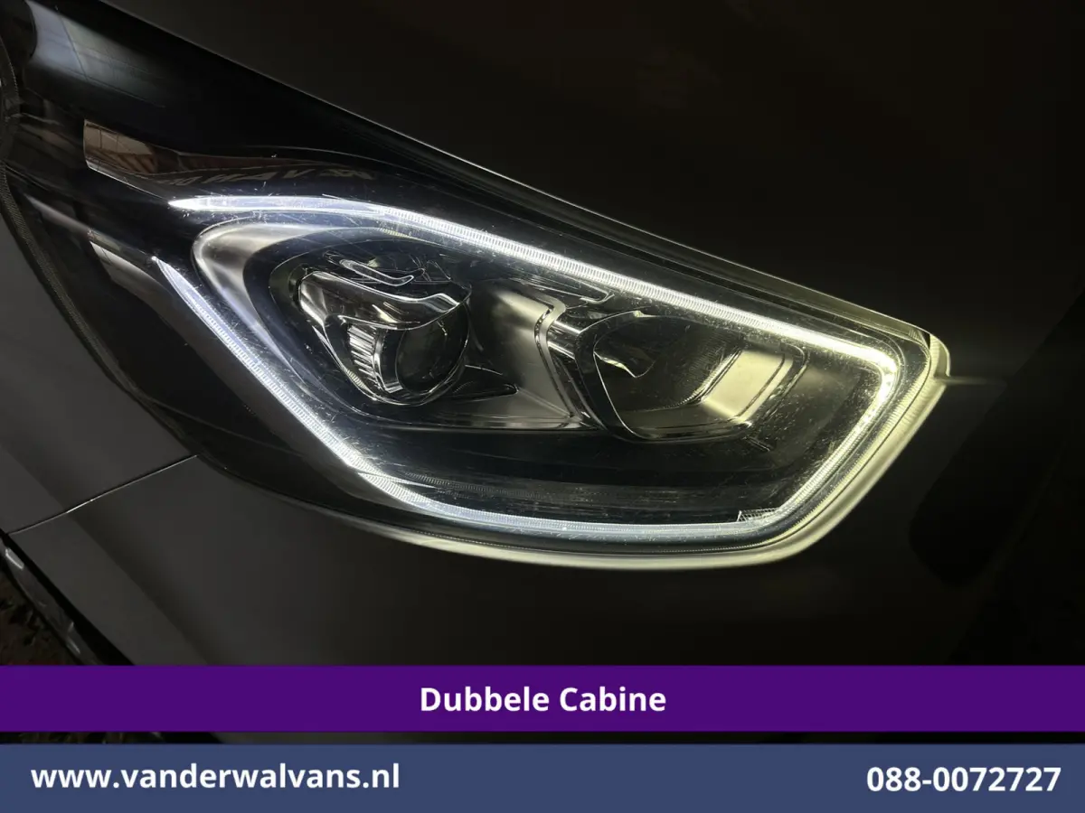 2.0 TDCI 130pk L2H1 Dubbele Cabine Euro6 inrichting | Airco | 6-Zits | LED | Cruisecontrol | Parkeersensoren Achterklep, 2800kg Trekvermogen