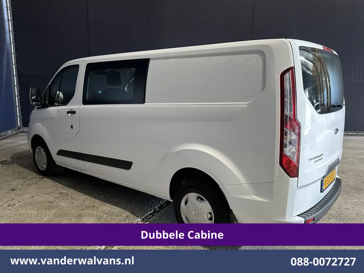 2.0 TDCI 130pk L2H1 Dubbele Cabine Euro6 inrichting | Airco | 6-Zits | LED | Cruisecontrol | Parkeersensoren Achterklep, 2800kg Trekvermogen