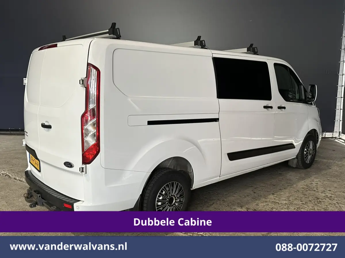 2.0 TDCI 130pk L2H1 Dubbele Cabine Euro6 Airco | 6-Zits | Camera | LED | Cruisecontrol | 2800kg Trekhaak Android Auto, Verwarmde voorruit, Stoelverwarming, Parkeersensoren, Dakdragers