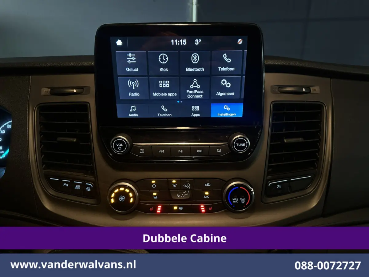 2.0 TDCI 130pk L2H1 Dubbele Cabine Euro6 Airco | 6-Zits | Camera | LED | Cruisecontrol | 2800kg Trekhaak Android Auto, Verwarmde voorruit, Stoelverwarming, Parkeersensoren, Dakdragers