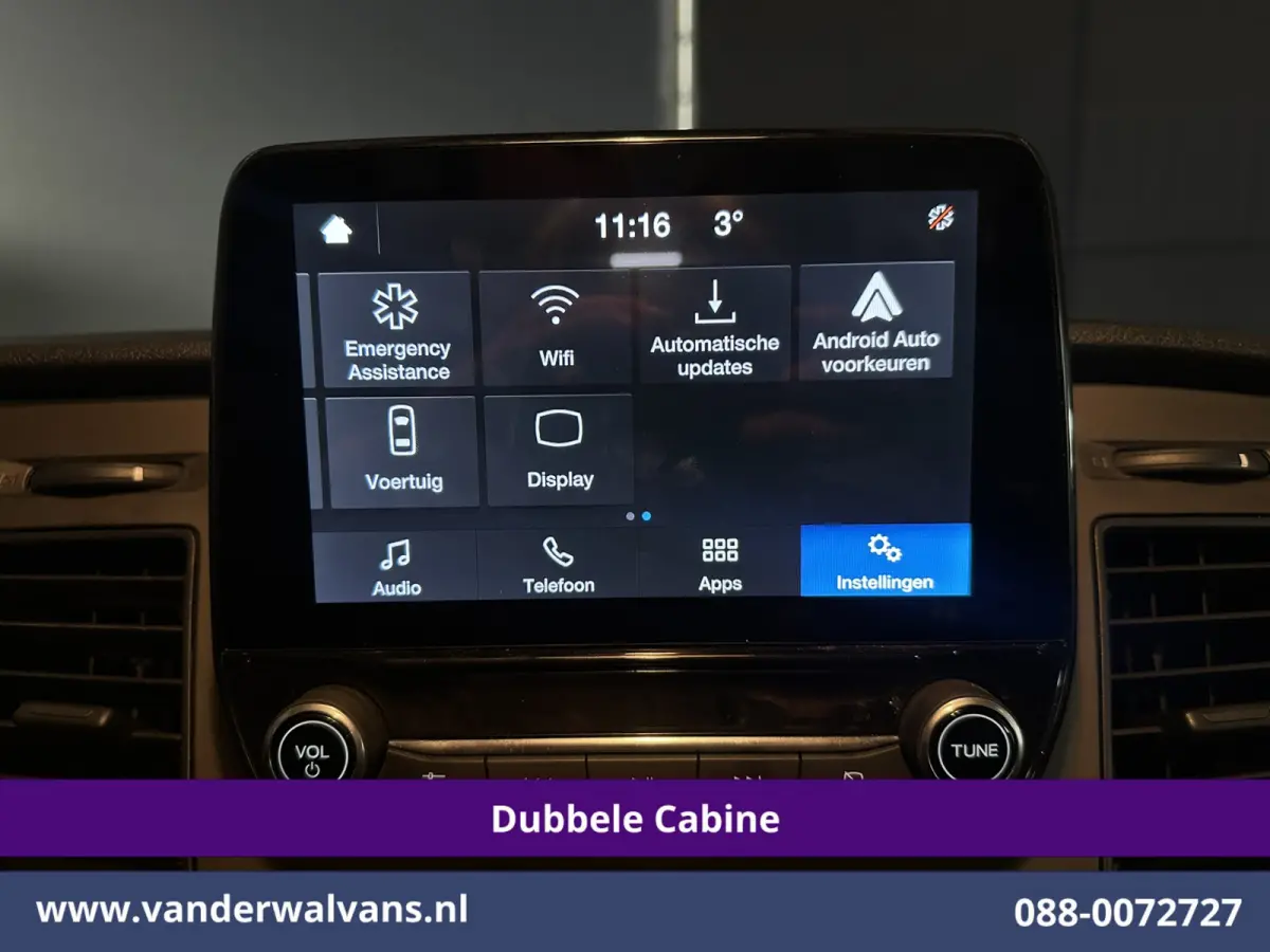 2.0 TDCI 130pk L2H1 Dubbele Cabine Euro6 Airco | 6-Zits | Camera | LED | Cruisecontrol | 2800kg Trekhaak Android Auto, Verwarmde voorruit, Stoelverwarming, Parkeersensoren, Dakdragers