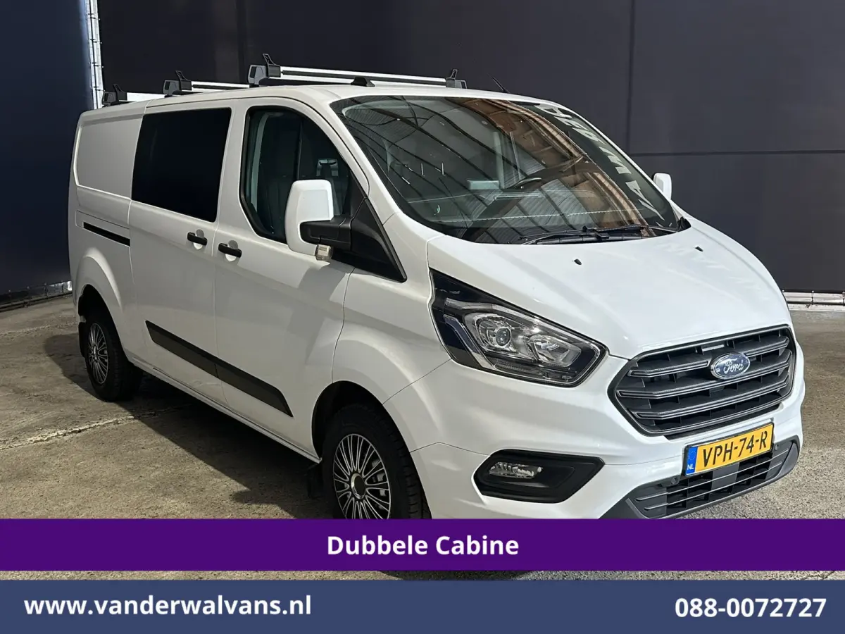 2.0 TDCI 130pk L2H1 Dubbele Cabine Euro6 Airco | 6-Zits | Camera | LED | Cruisecontrol | 2800kg Trekhaak Android Auto, Verwarmde voorruit, Stoelverwarming, Parkeersensoren, Dakdragers