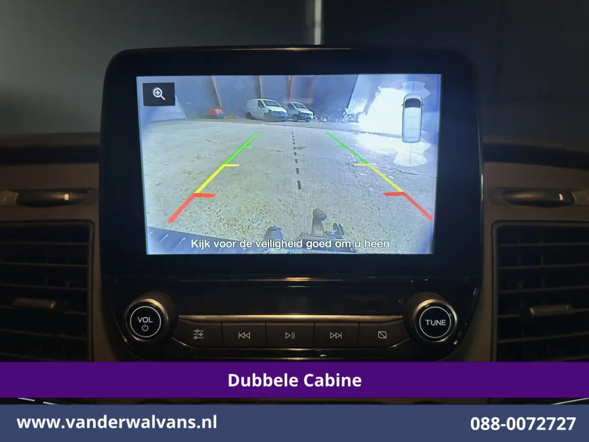 2.0 TDCI 130pk L2H1 Dubbele Cabine Euro6 Airco | 6-Zits | Camera | LED | Cruisecontrol | 2800kg Trekhaak Android Auto, Verwarmde voorruit, Stoelverwarming, Parkeersensoren, Dakdragers
