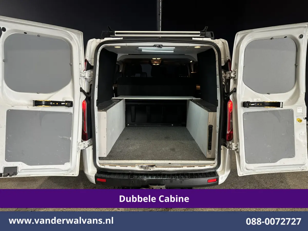 2.0 TDCI 130pk L2H1 Dubbele Cabine Euro6 Airco | 6-Zits | Camera | LED | Cruisecontrol | 2800kg Trekhaak Android Auto, Verwarmde voorruit, Stoelverwarming, Parkeersensoren, Dakdragers
