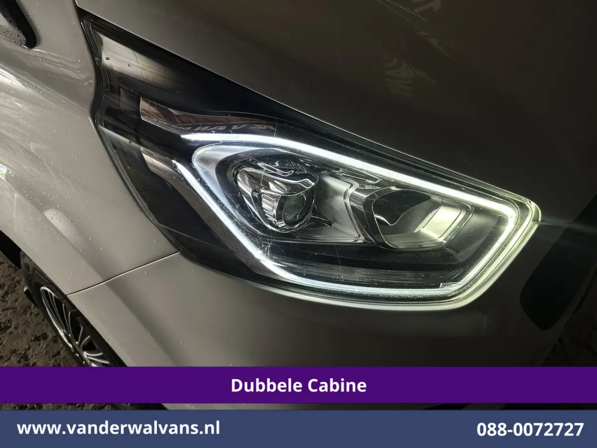 2.0 TDCI 130pk L2H1 Dubbele Cabine Euro6 Airco | 6-Zits | Camera | LED | Cruisecontrol | 2800kg Trekhaak Android Auto, Verwarmde voorruit, Stoelverwarming, Parkeersensoren, Dakdragers