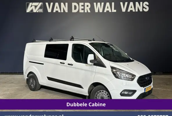 2.0 TDCI 130pk L2H1 Dubbele Cabine Euro6 Airco | 6-Zits | Camera | LED | Cruisecontrol | 2800kg Trekhaak Android Auto, Verwarmde voorruit, Stoelverwarming, Parkeersensoren, Dakdragers