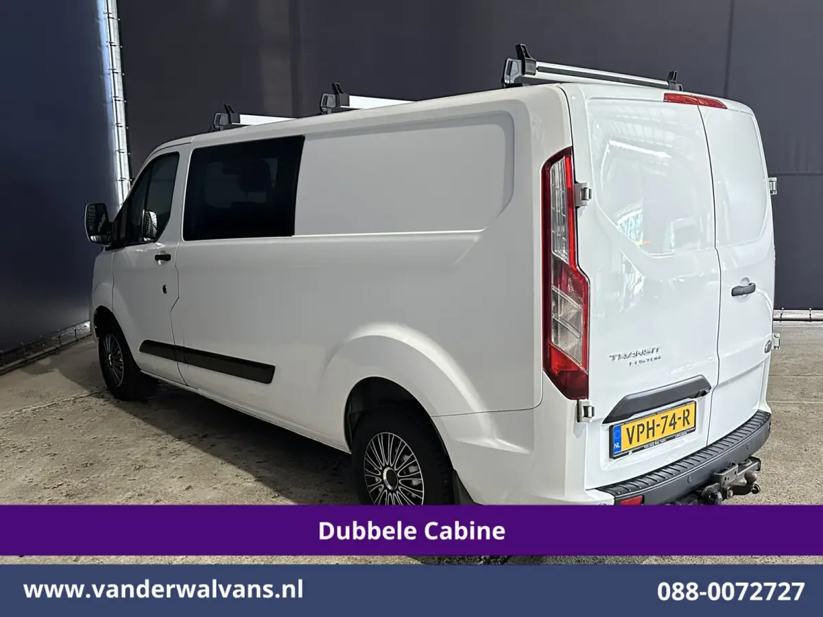 2.0 TDCI 130pk L2H1 Dubbele Cabine Euro6 Airco | 6-Zits | Camera | LED | Cruisecontrol | 2800kg Trekhaak Android Auto, Verwarmde voorruit, Stoelverwarming, Parkeersensoren, Dakdragers