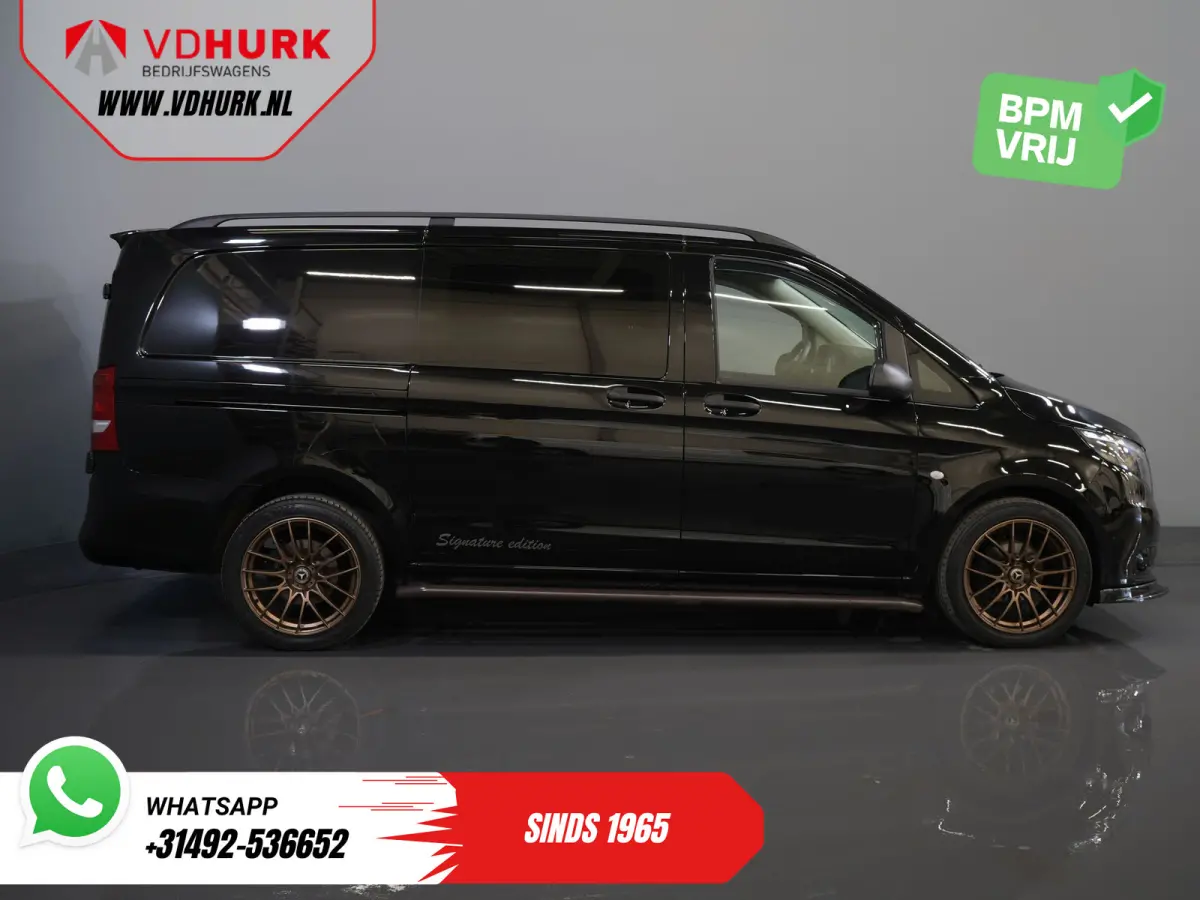 114 CDI Aut. DC Dubbel Cabine Buffl Leder/ 2x Schuifdeur/ Carplay/ Navi/ Spoiler/ Frontlip/ Sidebars/ 18”LMV/ Cruise/ Airco