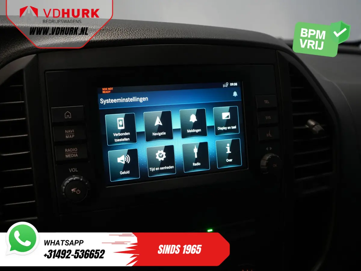 114 CDI Aut. DC Dubbel Cabine Buffl Leder/ 2x Schuifdeur/ Carplay/ Navi/ Spoiler/ Frontlip/ Sidebars/ 18”LMV/ Cruise/ Airco