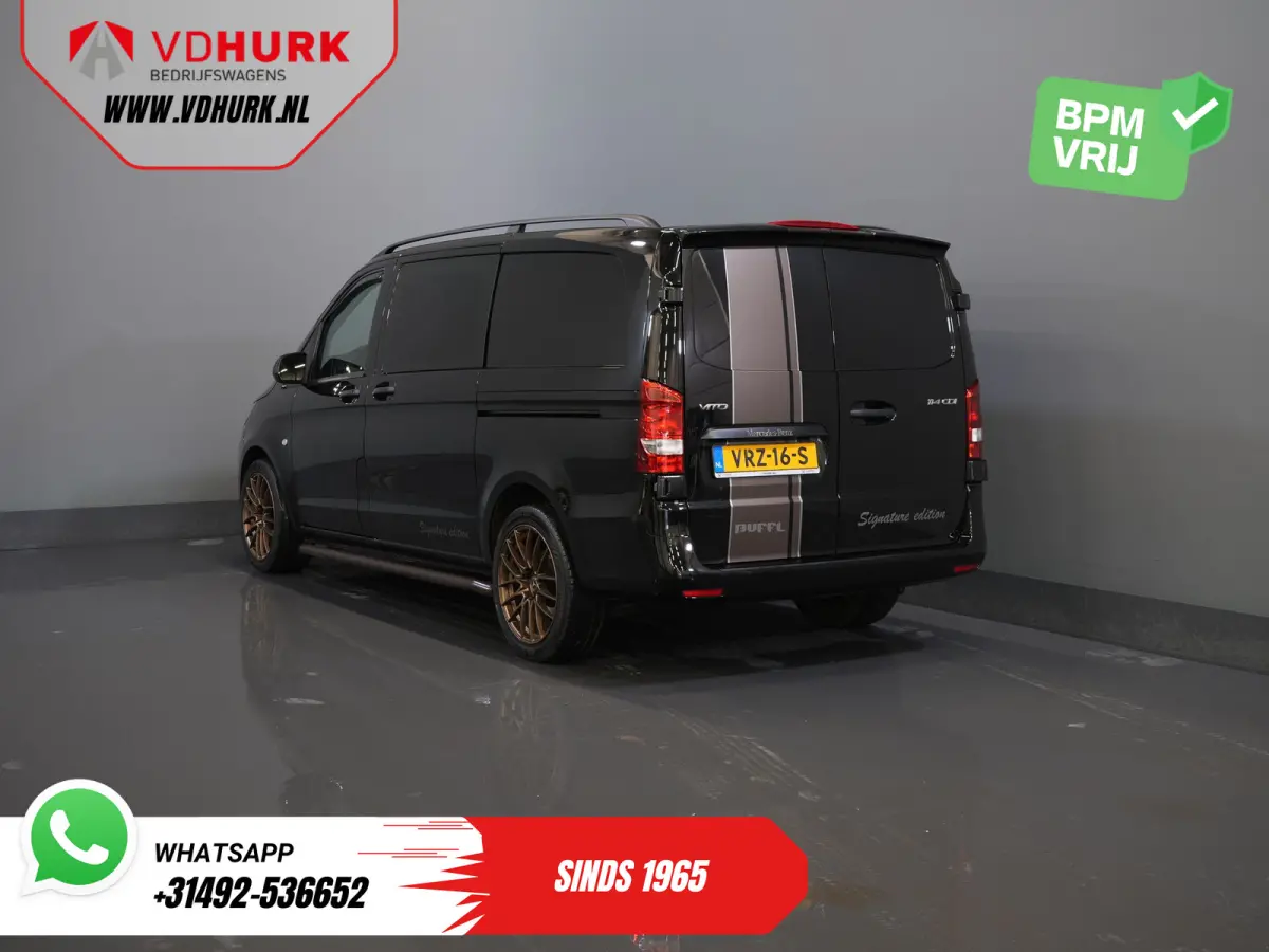 114 CDI Aut. DC Dubbel Cabine Buffl Leder/ 2x Schuifdeur/ Carplay/ Navi/ Spoiler/ Frontlip/ Sidebars/ 18”LMV/ Cruise/ Airco