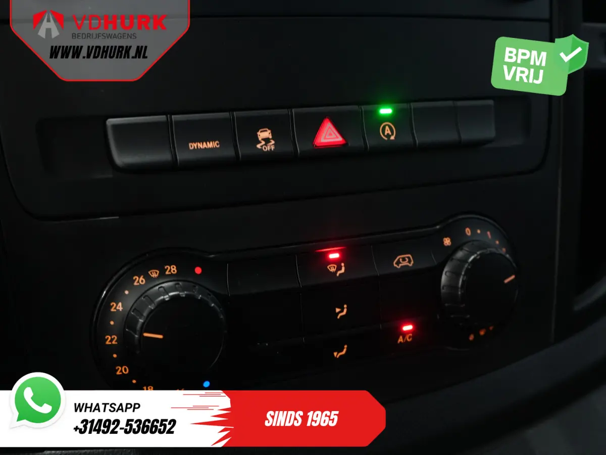 114 CDI Aut. DC Dubbel Cabine Buffl Leder/ 2x Schuifdeur/ Carplay/ Navi/ Spoiler/ Frontlip/ Sidebars/ 18”LMV/ Cruise/ Airco