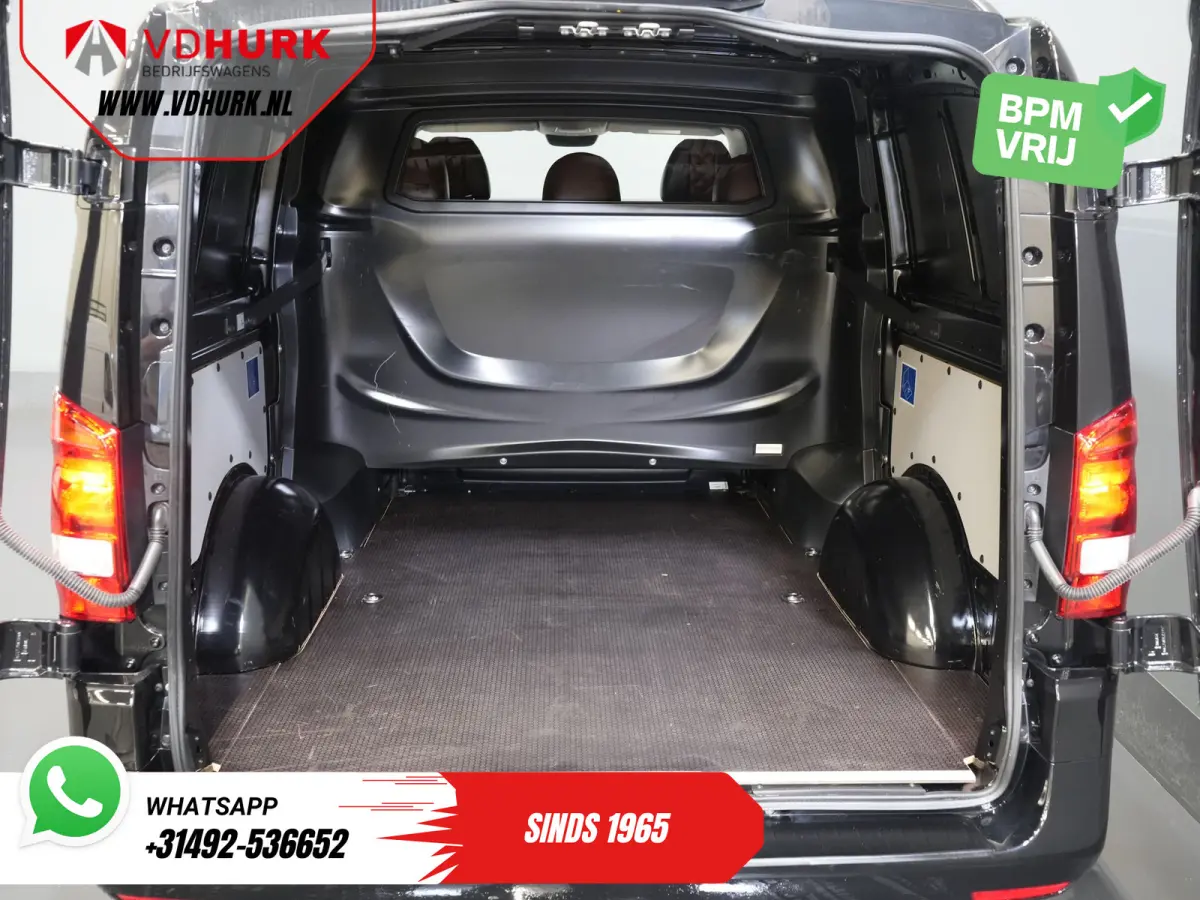 114 CDI Aut. DC Dubbel Cabine Buffl Leder/ 2x Schuifdeur/ Carplay/ Navi/ Spoiler/ Frontlip/ Sidebars/ 18”LMV/ Cruise/ Airco