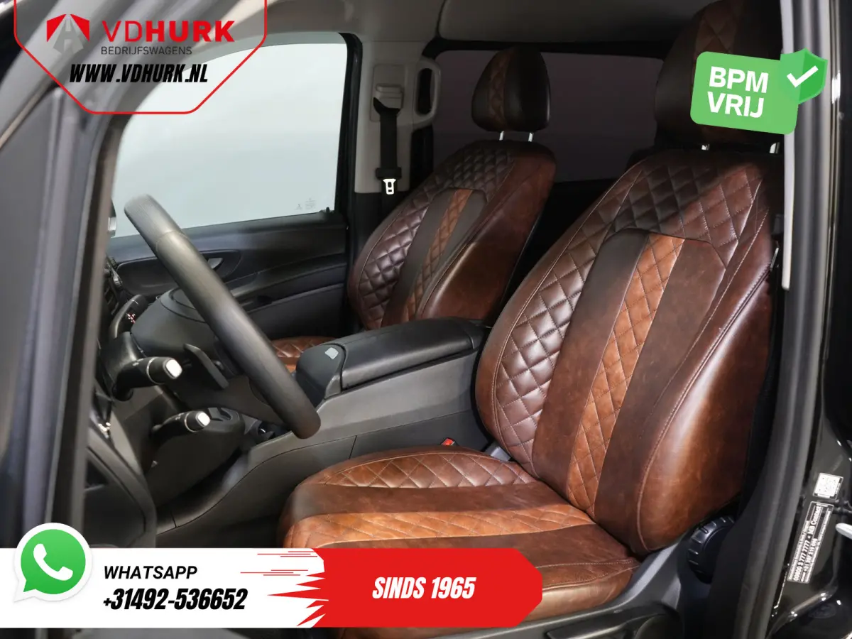 114 CDI Aut. DC Dubbel Cabine Buffl Leder/ 2x Schuifdeur/ Carplay/ Navi/ Spoiler/ Frontlip/ Sidebars/ 18”LMV/ Cruise/ Airco