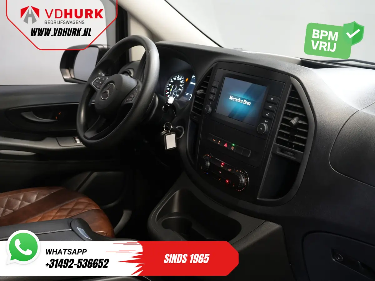 114 CDI Aut. DC Dubbel Cabine Buffl Leder/ 2x Schuifdeur/ Carplay/ Navi/ Spoiler/ Frontlip/ Sidebars/ 18”LMV/ Cruise/ Airco