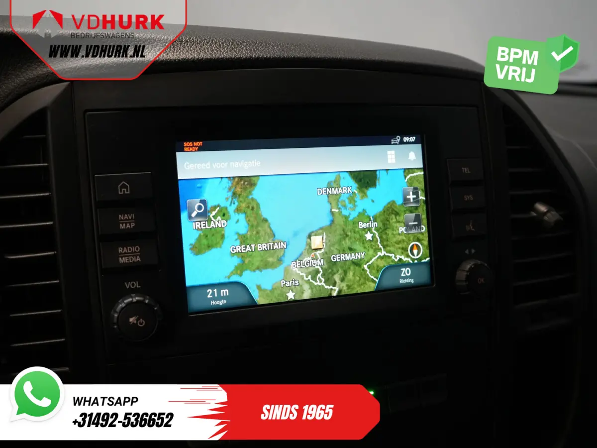 114 CDI Aut. DC Dubbel Cabine Buffl Leder/ 2x Schuifdeur/ Carplay/ Navi/ Spoiler/ Frontlip/ Sidebars/ 18”LMV/ Cruise/ Airco