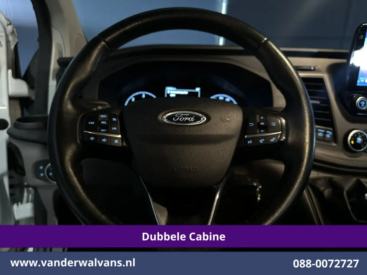 2.0 TDCI 170pk L2H1 Dubbele Cabine Euro6 Airco | 5-Zits | 2x Zijdeur | Camera | Navigatie | LED, Apple Carplay, Android Auto, Cruisecontrol, Verwarmde voorruit, Trekhaak, Parkeersensoren