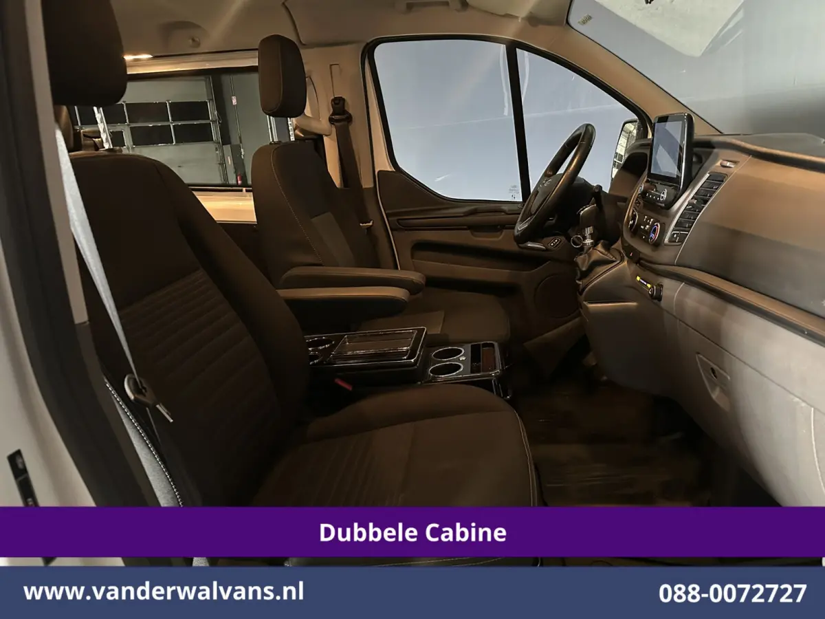 2.0 TDCI 170pk L2H1 Dubbele Cabine Euro6 Airco | 5-Zits | 2x Zijdeur | Camera | Navigatie | LED, Apple Carplay, Android Auto, Cruisecontrol, Verwarmde voorruit, Trekhaak, Parkeersensoren
