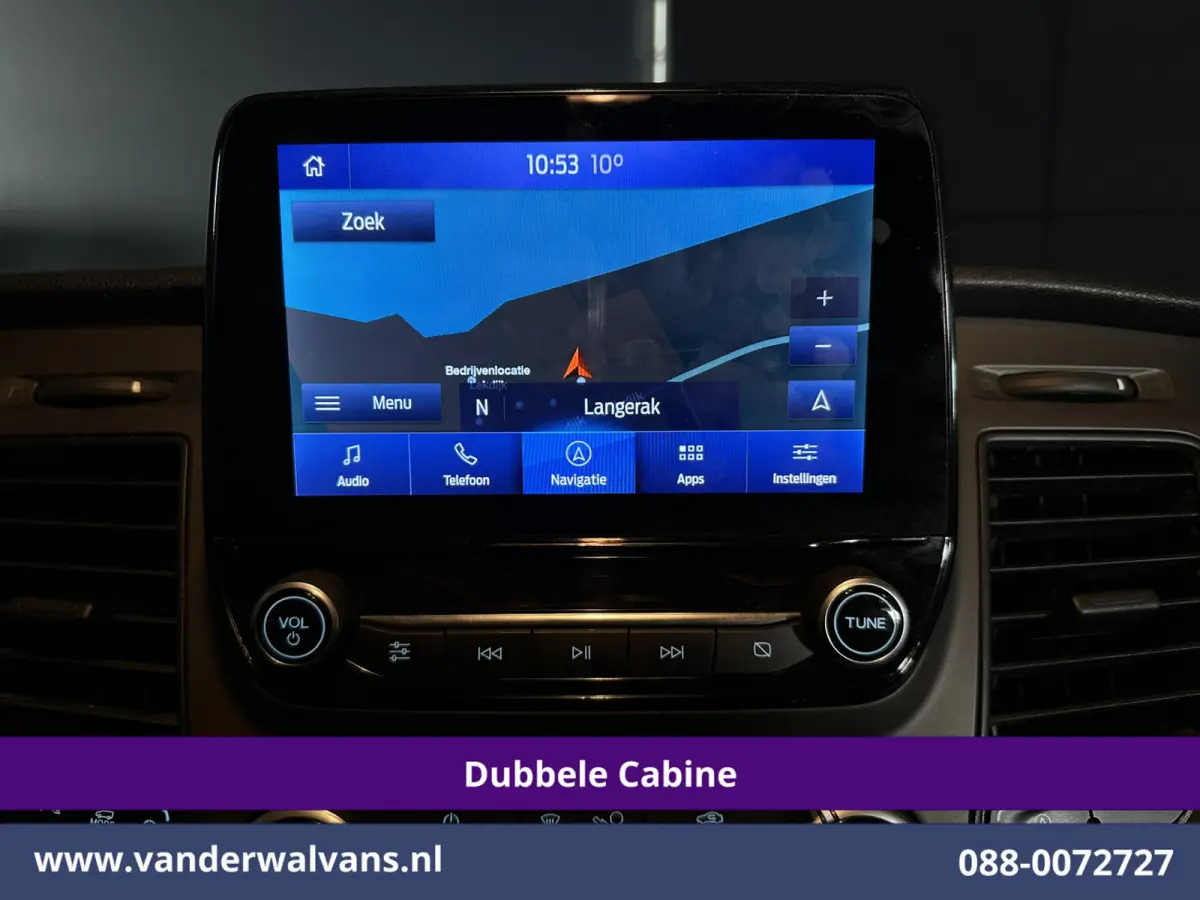 2.0 TDCI 170pk L2H1 Dubbele Cabine Euro6 Airco | 5-Zits | 2x Zijdeur | Camera | Navigatie | LED, Apple Carplay, Android Auto, Cruisecontrol, Verwarmde voorruit, Trekhaak, Parkeersensoren