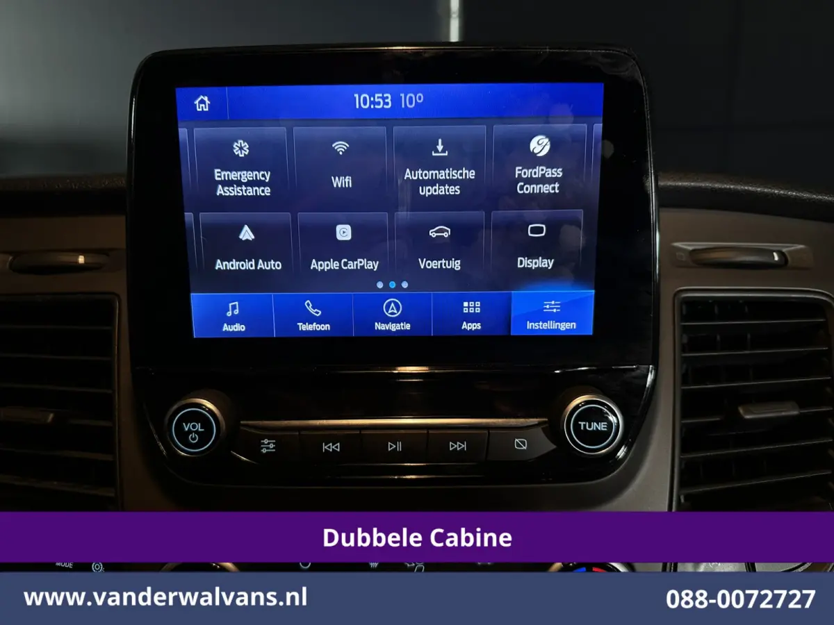 2.0 TDCI 170pk L2H1 Dubbele Cabine Euro6 Airco | 5-Zits | 2x Zijdeur | Camera | Navigatie | LED, Apple Carplay, Android Auto, Cruisecontrol, Verwarmde voorruit, Trekhaak, Parkeersensoren