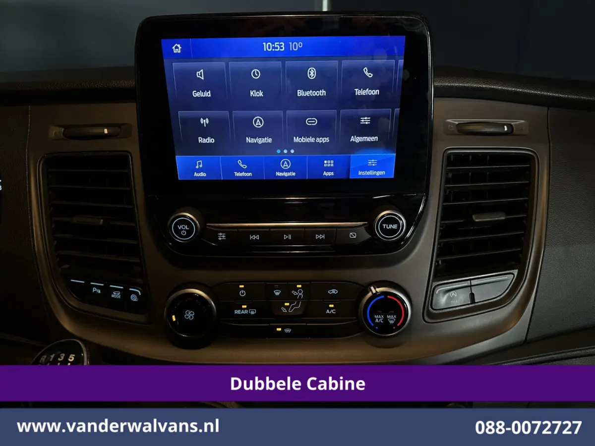 2.0 TDCI 170pk L2H1 Dubbele Cabine Euro6 Airco | 5-Zits | 2x Zijdeur | Camera | Navigatie | LED, Apple Carplay, Android Auto, Cruisecontrol, Verwarmde voorruit, Trekhaak, Parkeersensoren